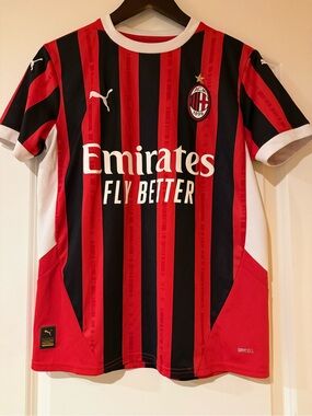 Puma AC Milan 2024/25 Home Soccer Jersey - Youth XL